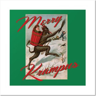 Merry Krampus Posters and Art